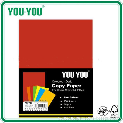 Red Copy Paper, Colored -Dark, Acid Free Paper